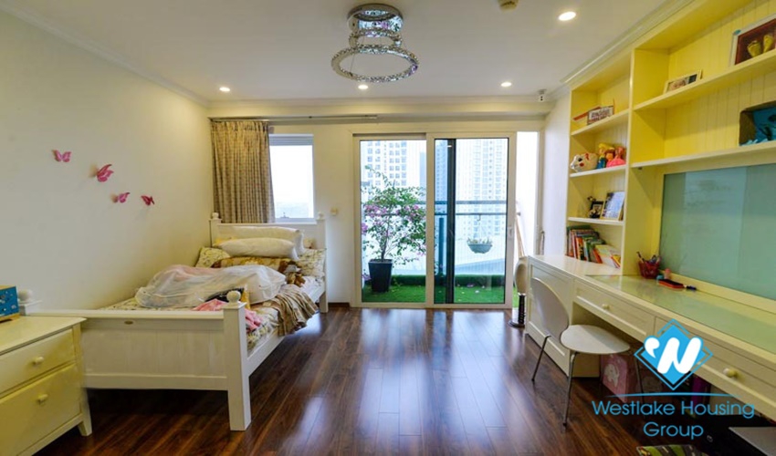 Nice design apartment with 4 bedrooms for rent in Ciputra, Ha Noi
